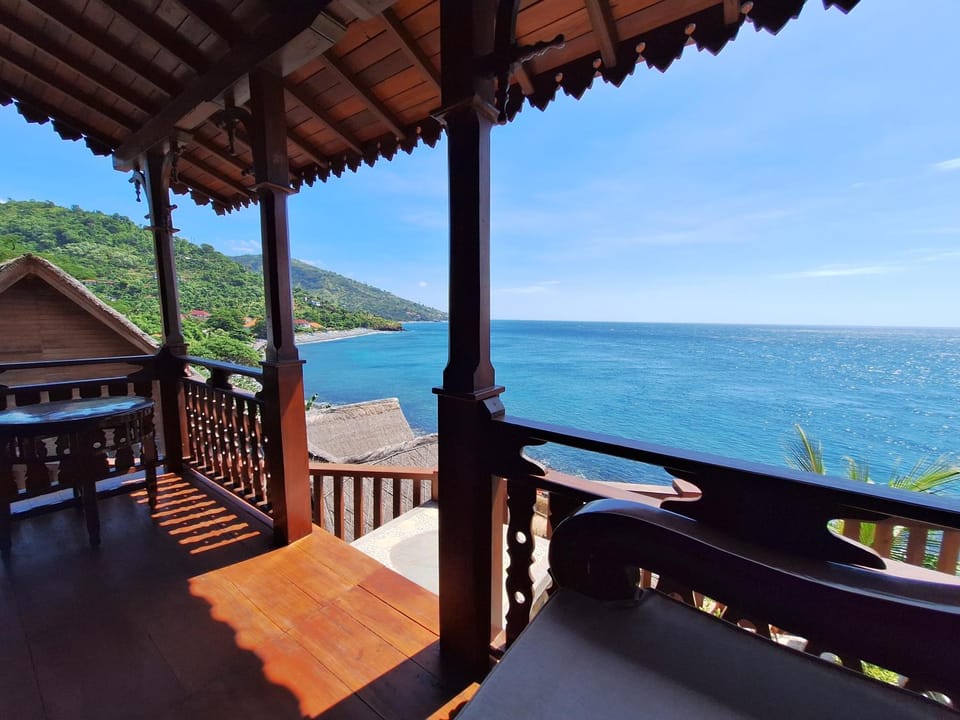 View (from property/room), Balcony/Terrace, Sea view