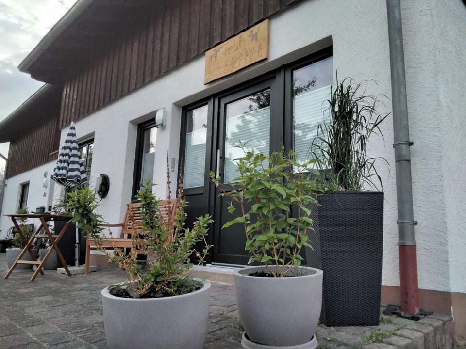 Property building, Facade/entrance, Garden, Seating area, Garden view