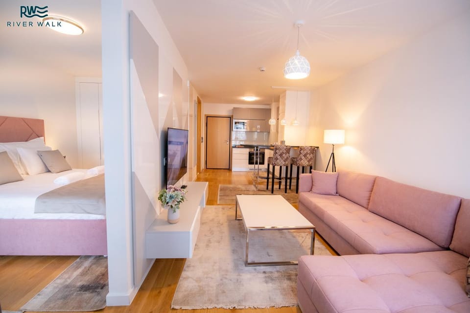 Living room, Bedroom, kitchen