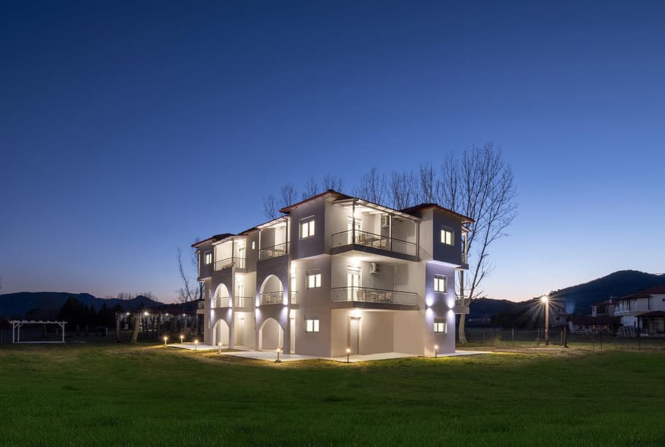 Property building, Night, Natural landscape
