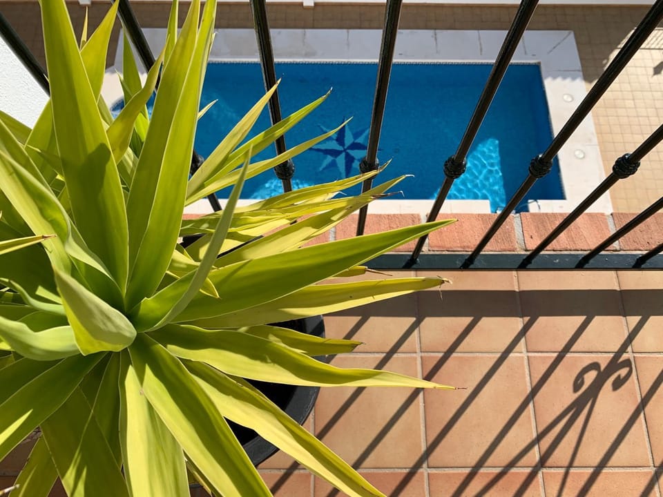 Playa Burriana, Stor terass, havsutsikt, pool Apartment in Nerja