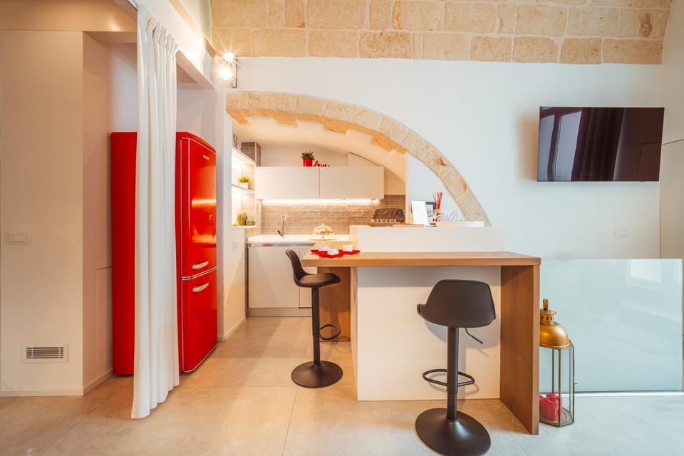 Kitchen or kitchenette, Living room, Photo of the whole room, Seating area