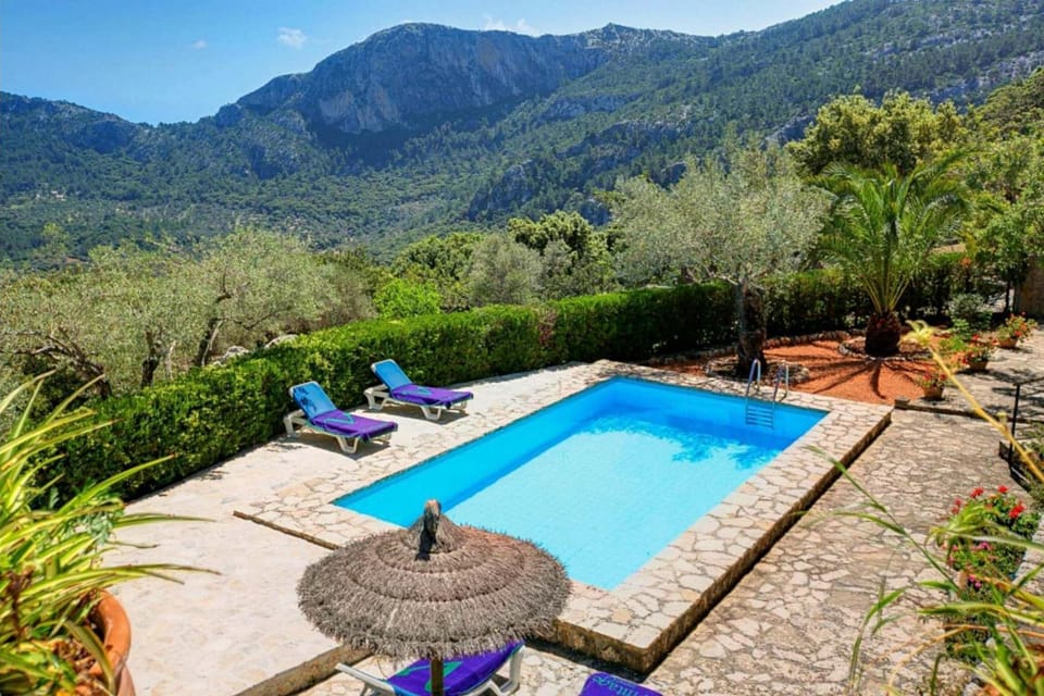 Mountain view, Swimming pool, sunbed