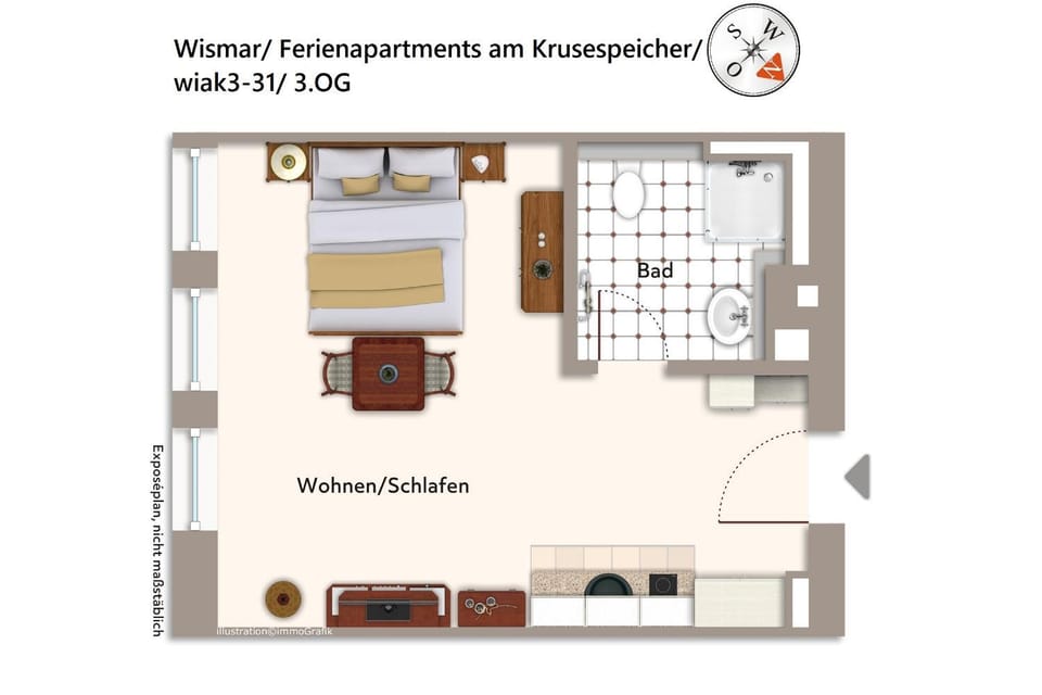 Ferienapartments am Krusespeicher Ferienapartments am Krusespeicher 3-31 Apartment in Wismar