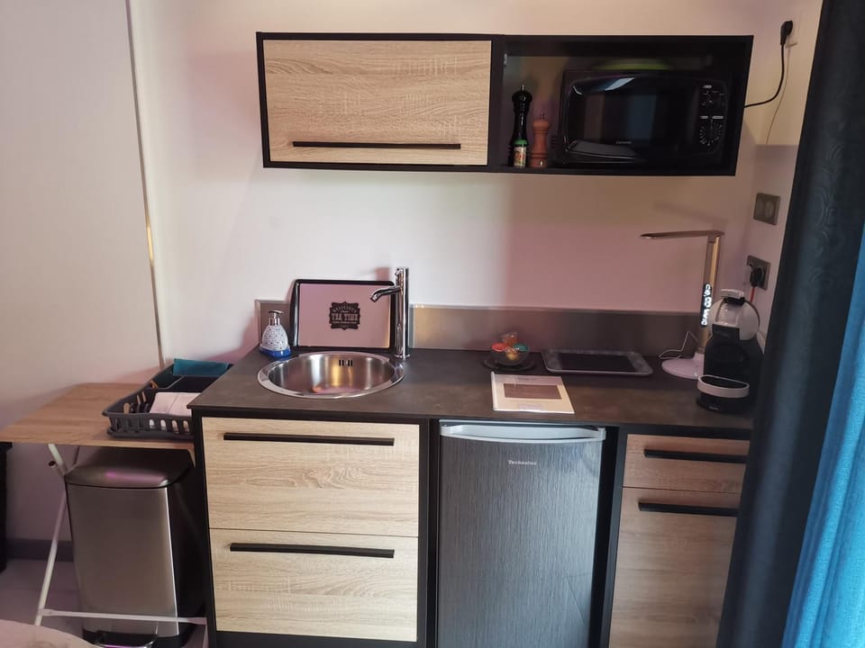 Coffee/tea facilities, Kitchen or kitchenette, minibar, oven, stove, toaster