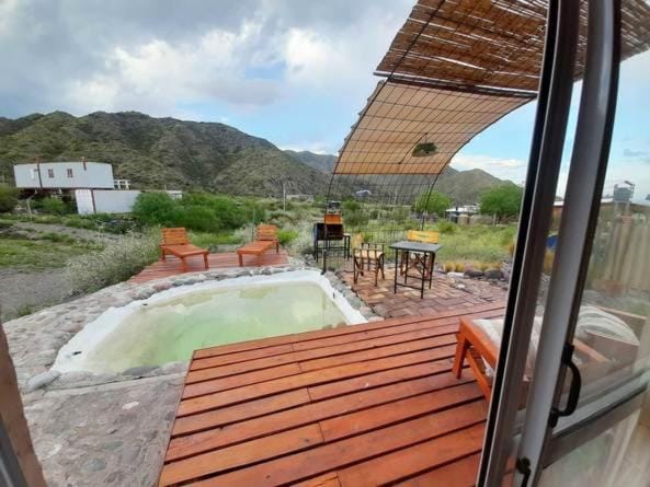 Patio, Natural landscape, View (from property/room), Balcony/Terrace, Pool view, Swimming pool