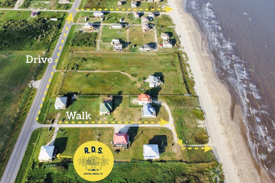 Neighbourhood, Bird's eye view, Beach, Street view