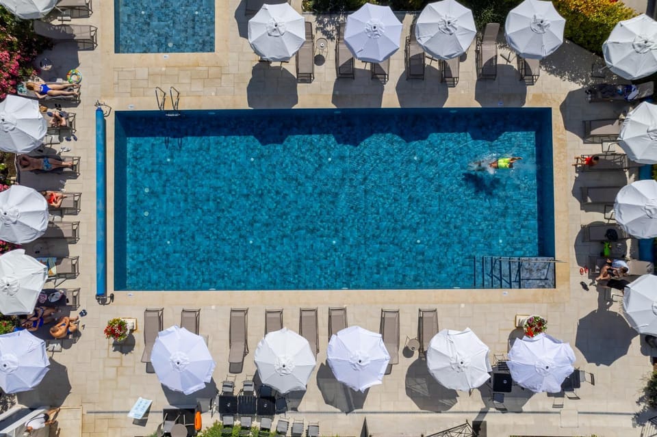 Bird's eye view, Pool view, Swimming pool, sunbed