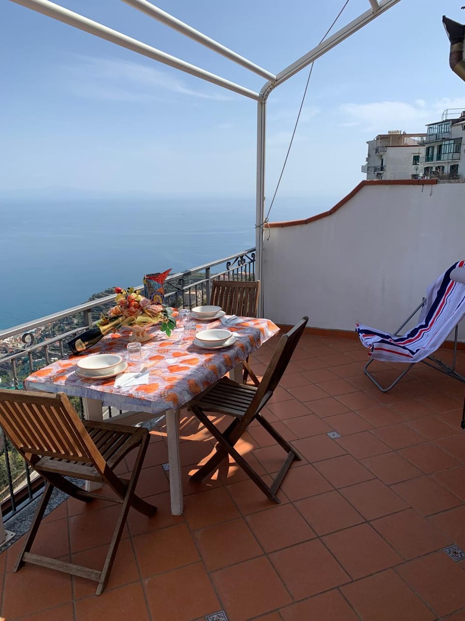 Natural landscape, View (from property/room), Balcony/Terrace, Dining area, Sea view