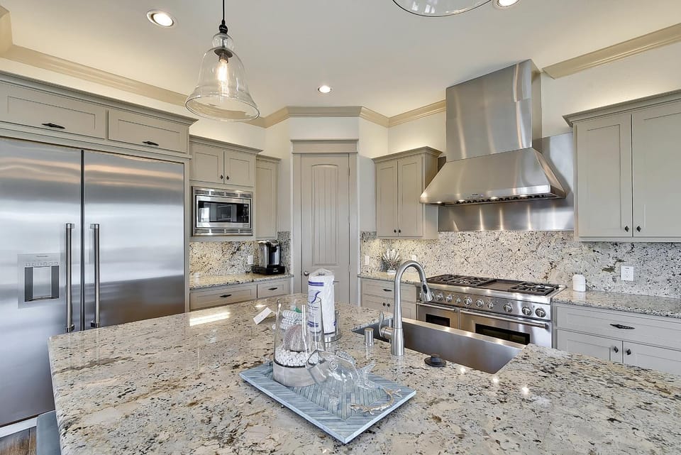 Kitchen or kitchenette, microwave, oven, stove, kitchen