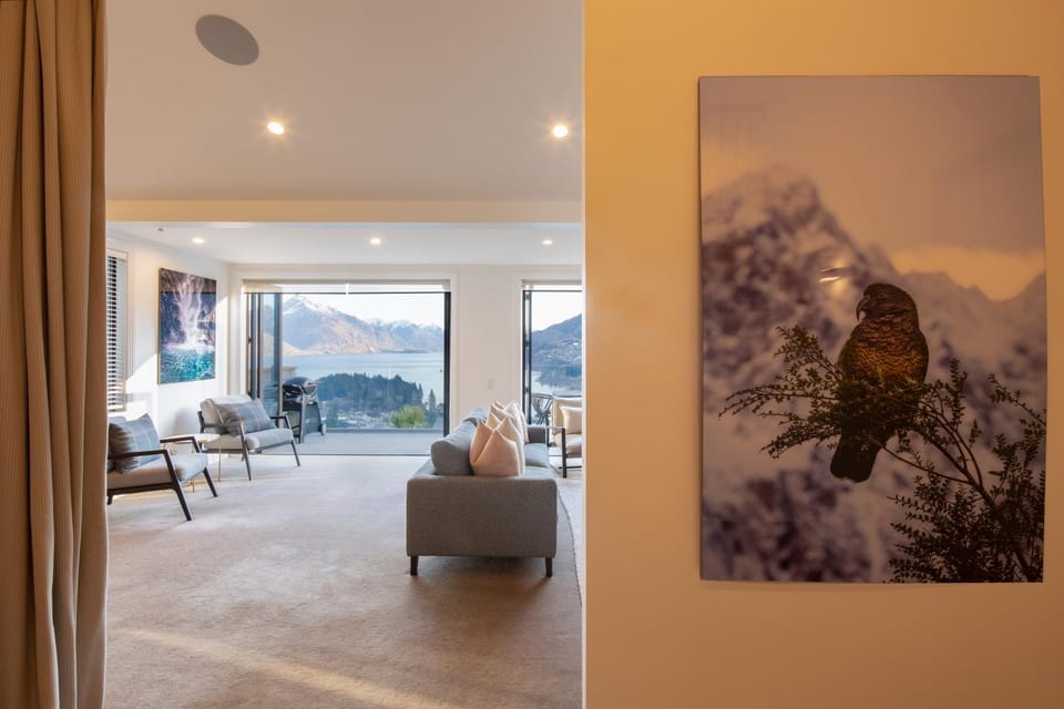Natural landscape, Living room, Seating area, Mountain view