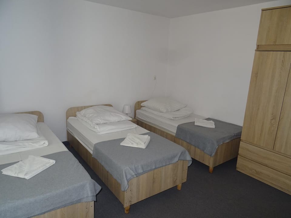 Bed, Photo of the whole room, Bedroom, towels, wardrobe