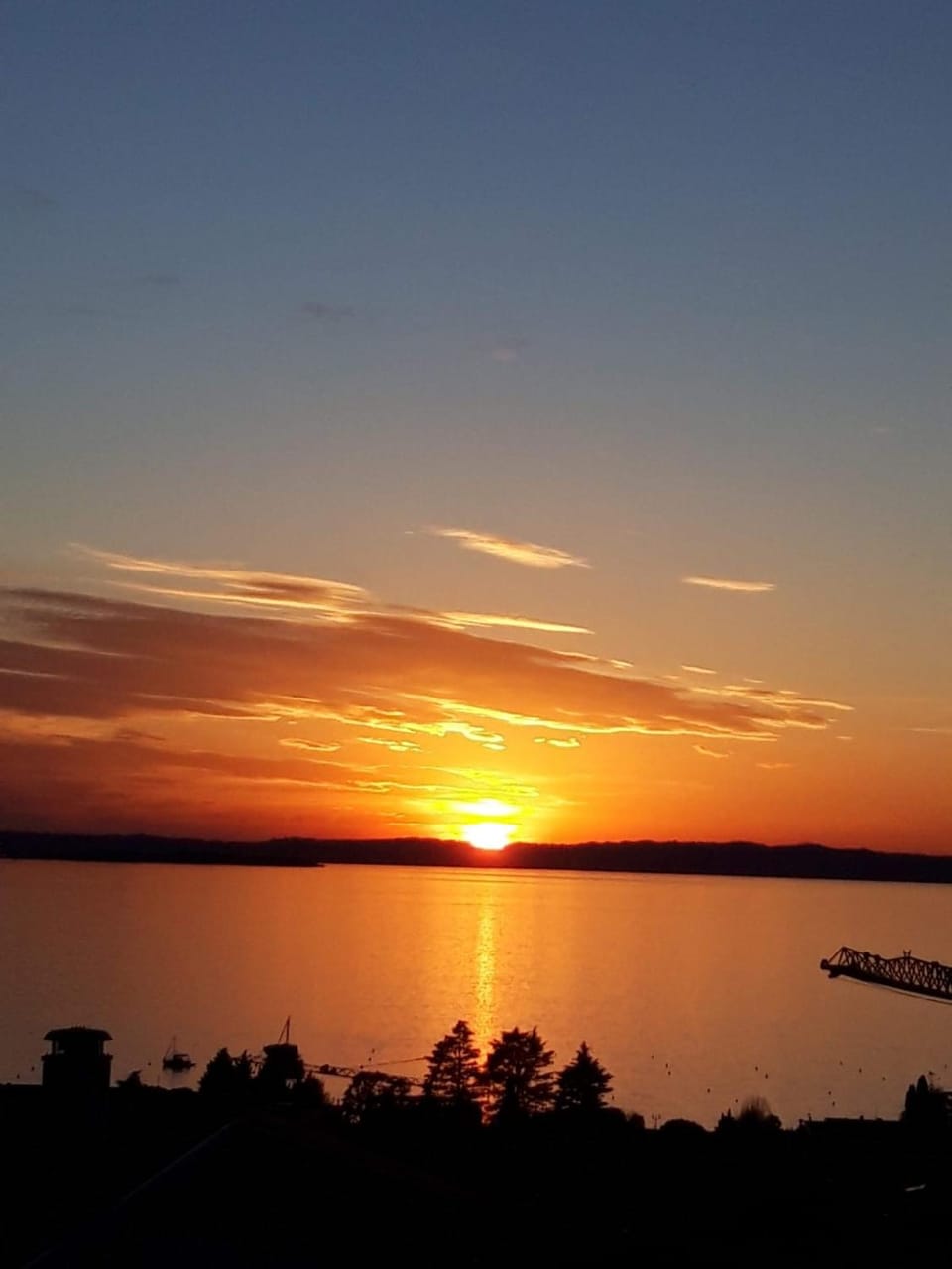 Natural landscape, Lake view, Sunset