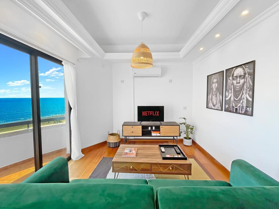 Living room, Seating area, Sea view