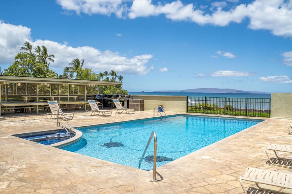 Patio, Natural landscape, Bird's eye view, BBQ facilities, Garden, Sea view, Swimming pool