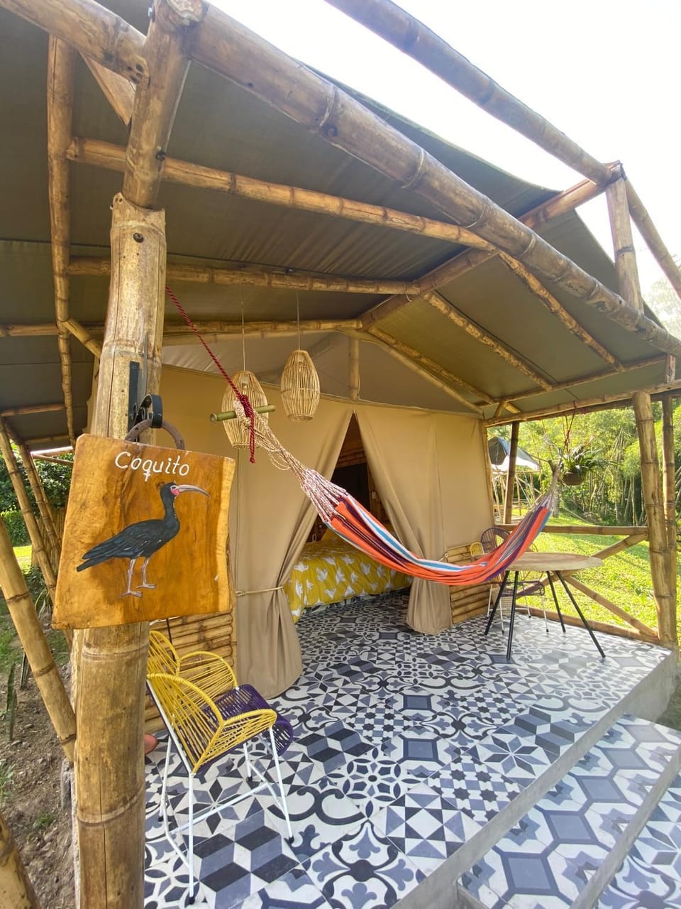 Aguas Claras Bamboo Ecolodge Luxury tent in Guaduas