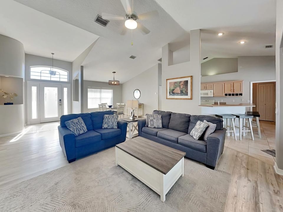 Kitchen or kitchenette, Living room, Seating area, furniture