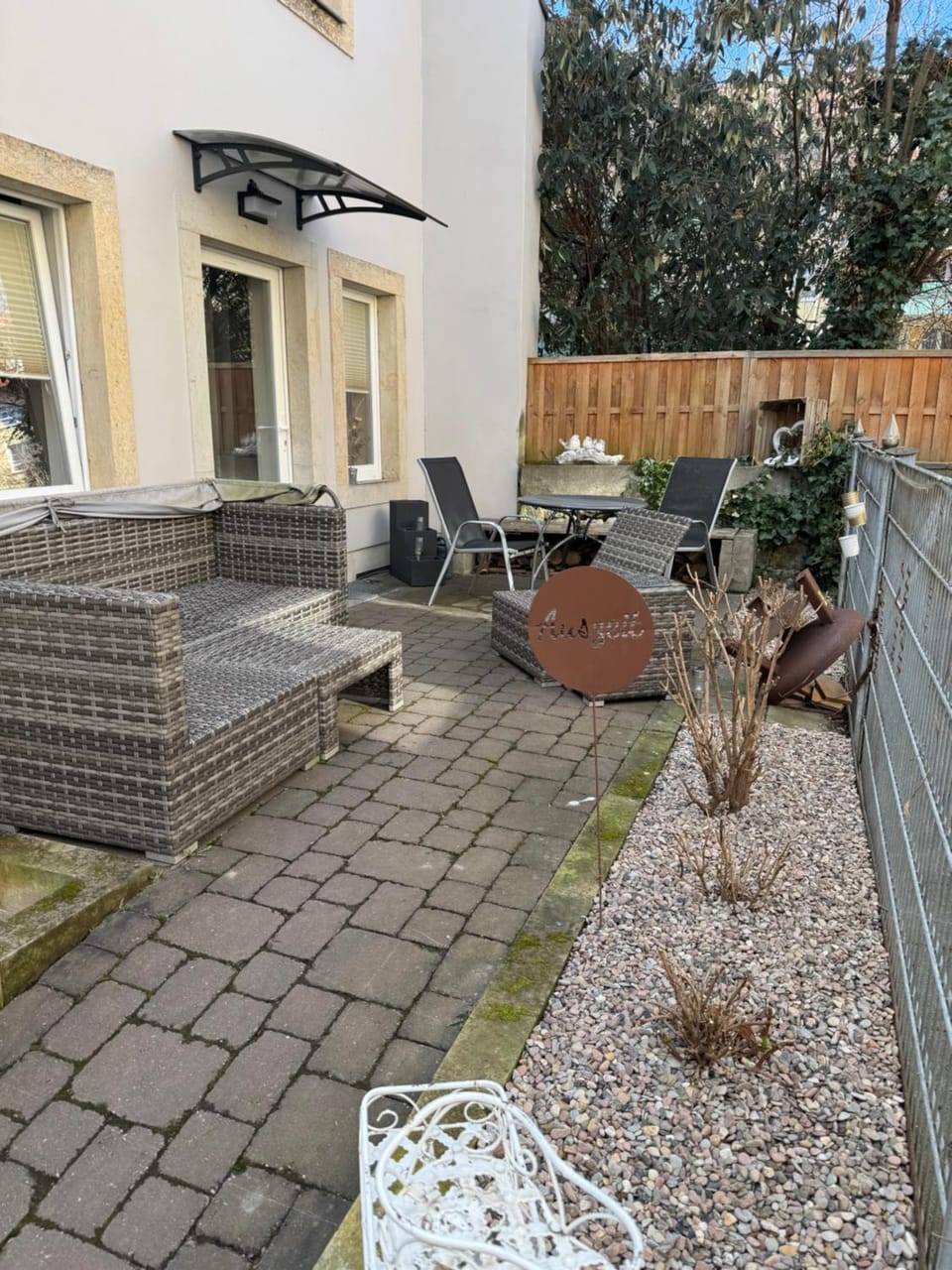 Patio, Seating area, Garden view