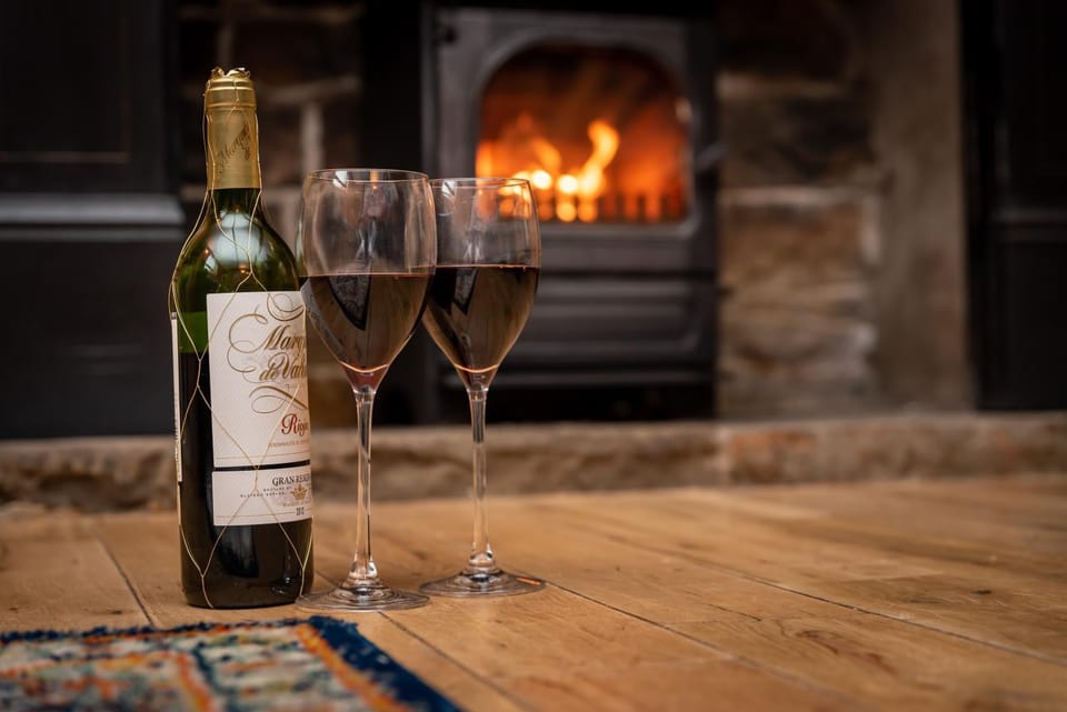 Food and drinks, Drinks, fireplace