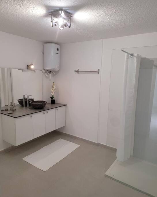 Bathroom, hair dryier