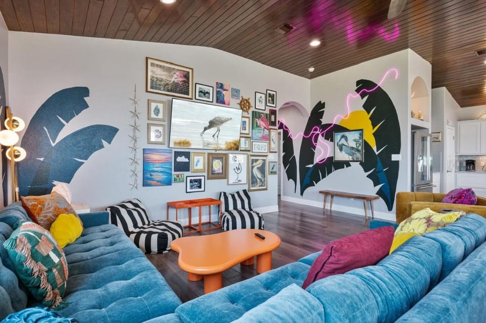 The Neon Moon home House in Bolivar Peninsula