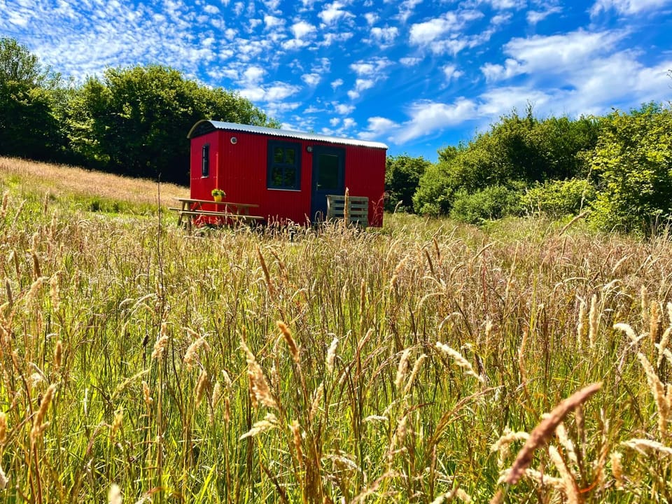 Stepping Stones Glamping little red Luxury tent in County Cork