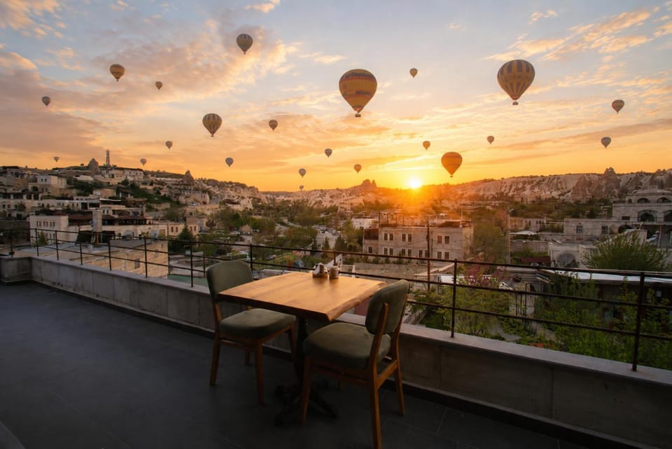 Natural landscape, Bird's eye view, View (from property/room), Balcony/Terrace, Sunrise