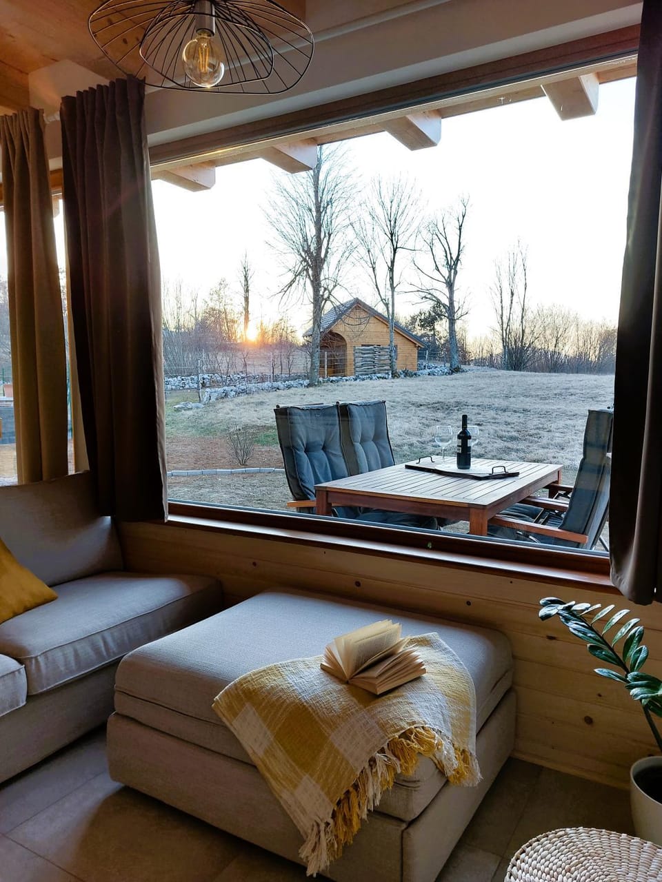 View (from property/room), Seating area, Sunset