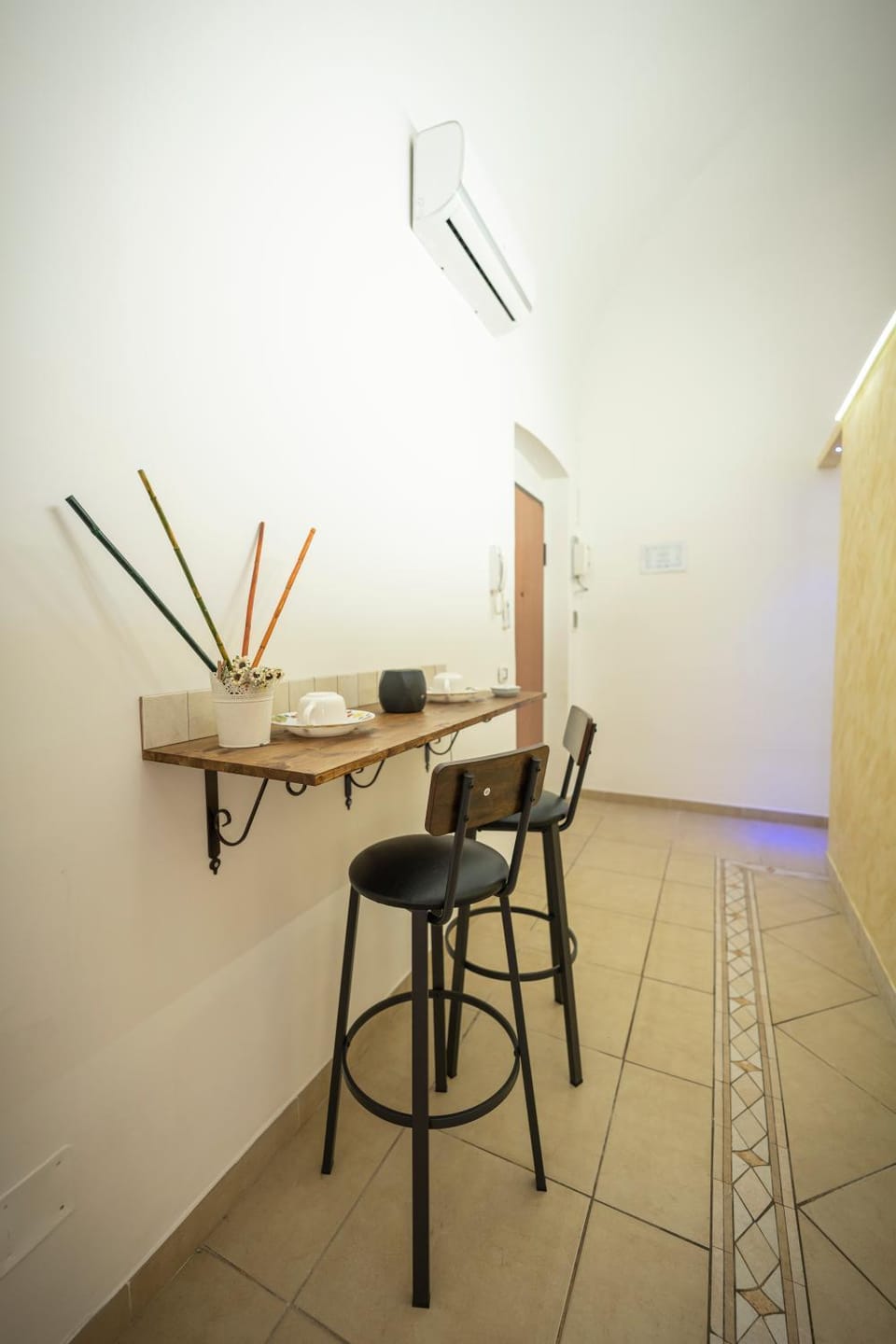 Dining area, air conditioner