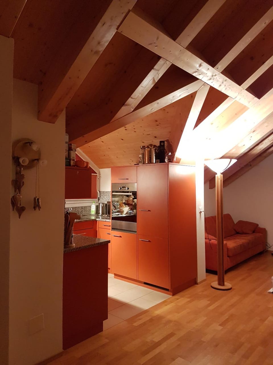 Seating area, dishwasher, microwave, oven, stove, towels, kitchen