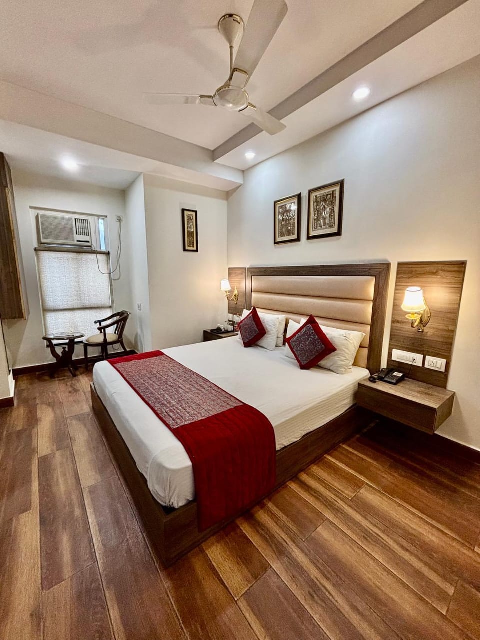 Bed, Bedroom, air conditioner
