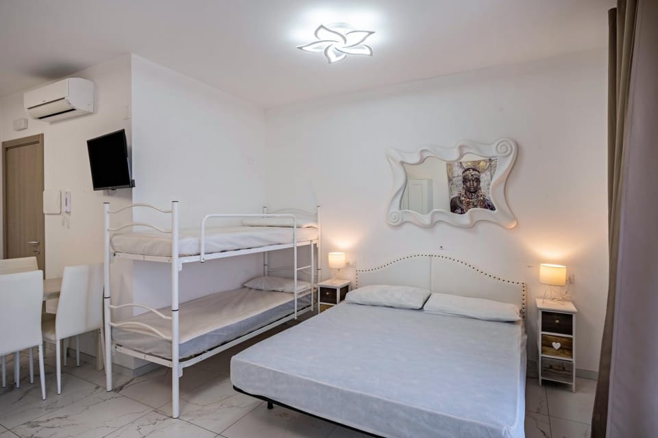 Property building, Living room, Bedroom