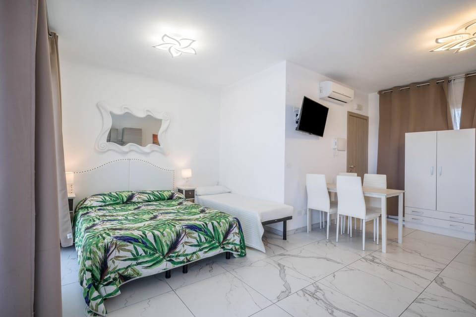 Property building, Living room, Bedroom