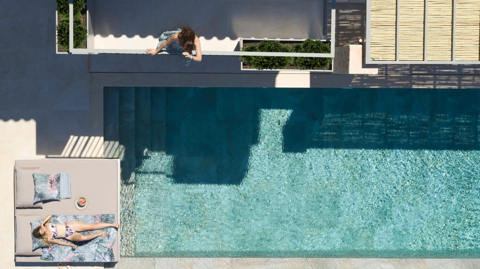 Day, People, Pool view, group of guests, sunbed