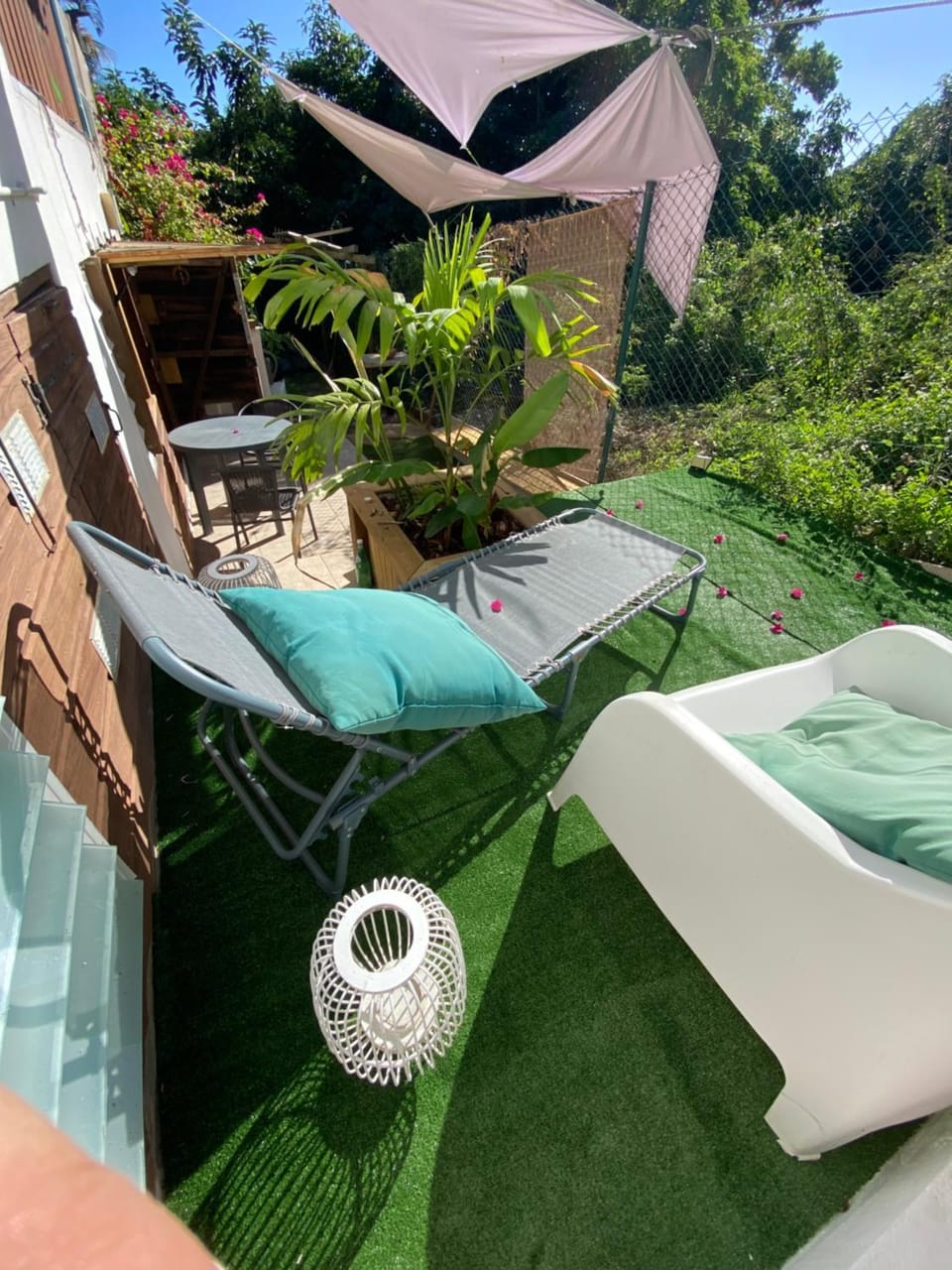 Patio, Balcony/Terrace, Garden view, sunbed