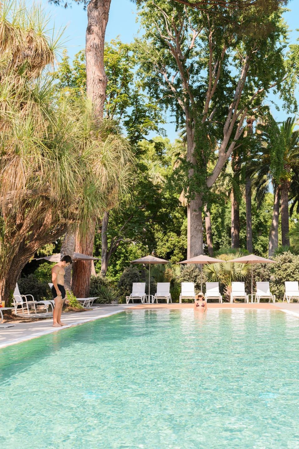 Natural landscape, Pool view, Swimming pool, sunbed