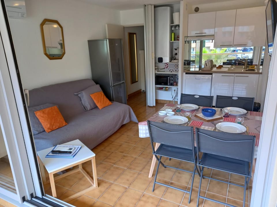 Hélios 24, T2 climatisé, parking, terrasse, 500m plage Apartment in Agde