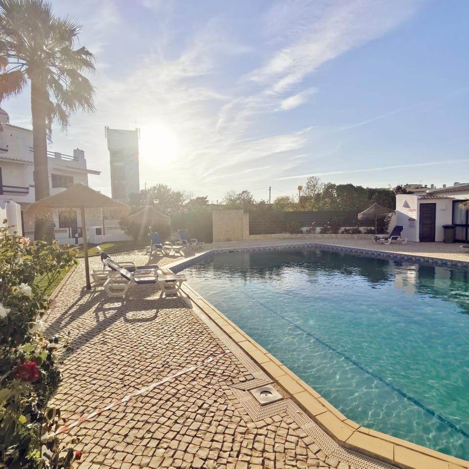 Swimming pool, Sunrise, Sunset