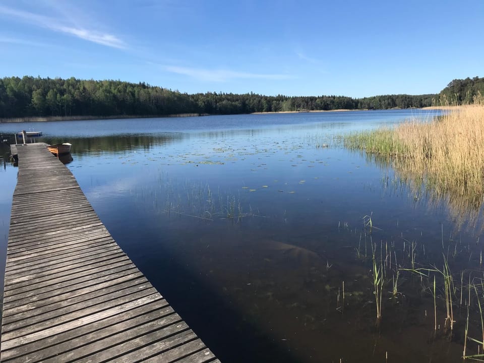 Cozy lodge at horse farm with lake and sauna House in Stockholm County