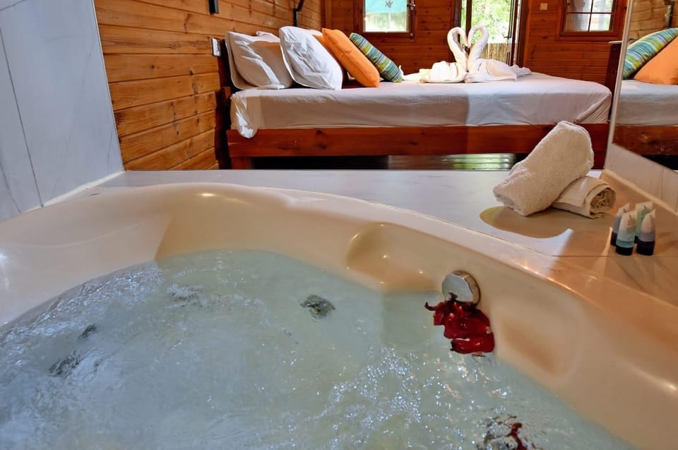 Bed, Hot Tub