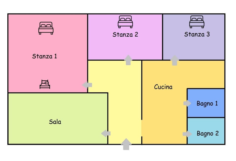 Floor plan, Text overlay
