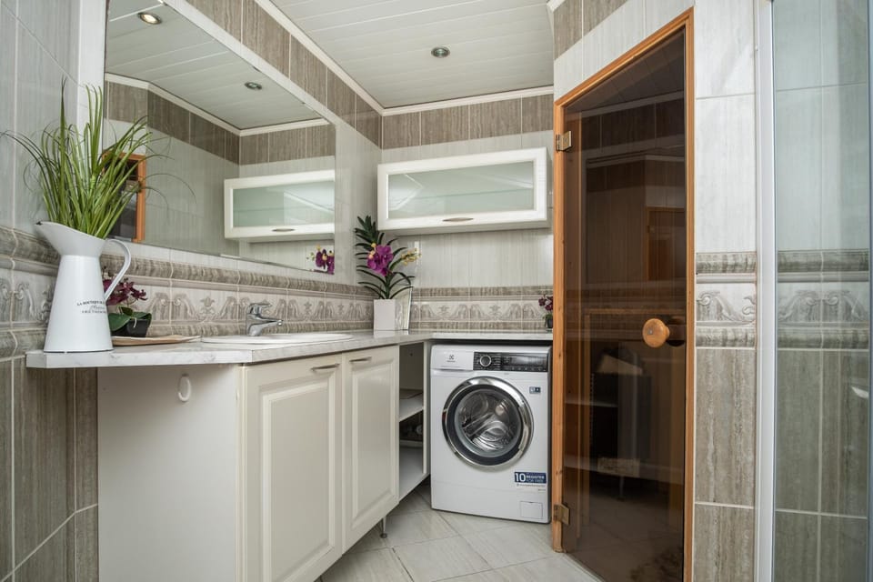 Sauna, Bathroom, washing machine