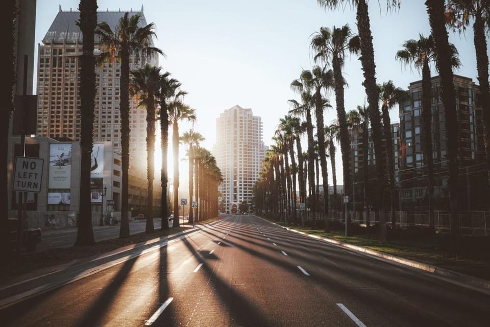 Neighbourhood, City view, Street view, Sunrise