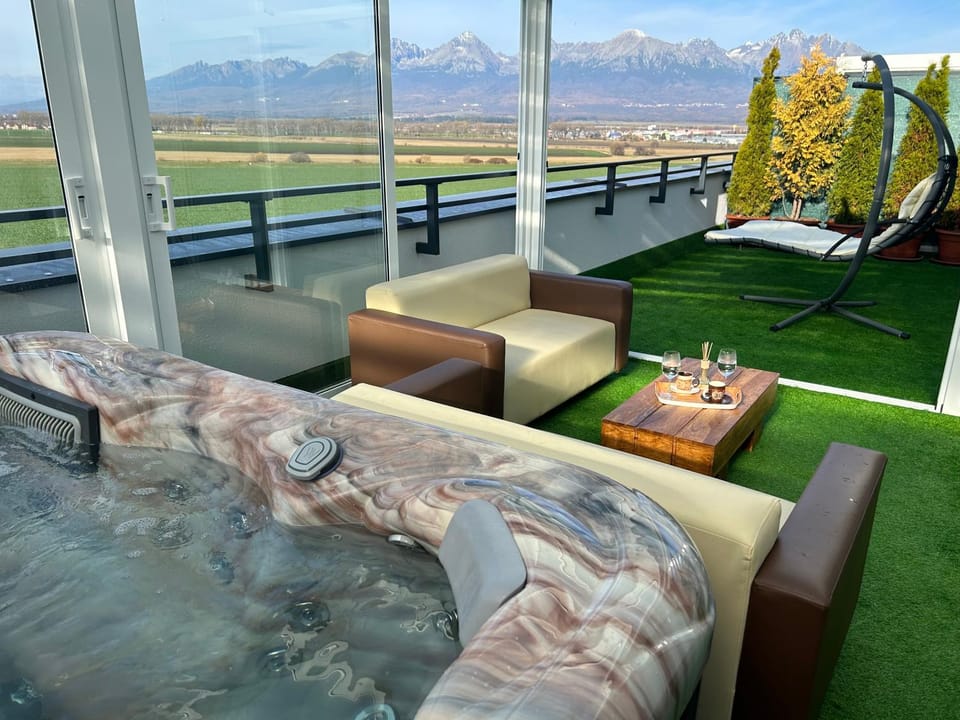 Natural landscape, Garden, Seating area, Mountain view