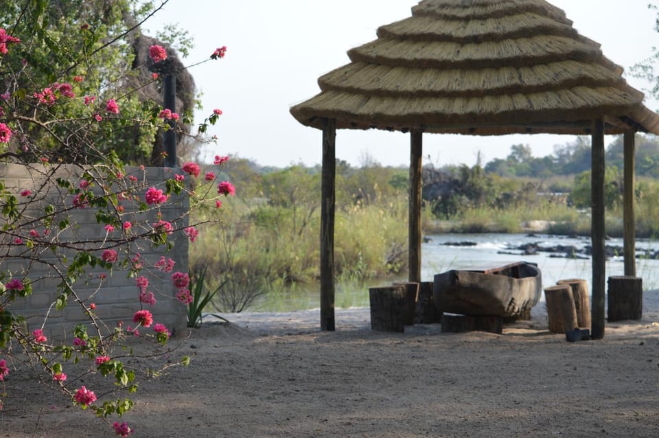Patio, Natural landscape, River view
