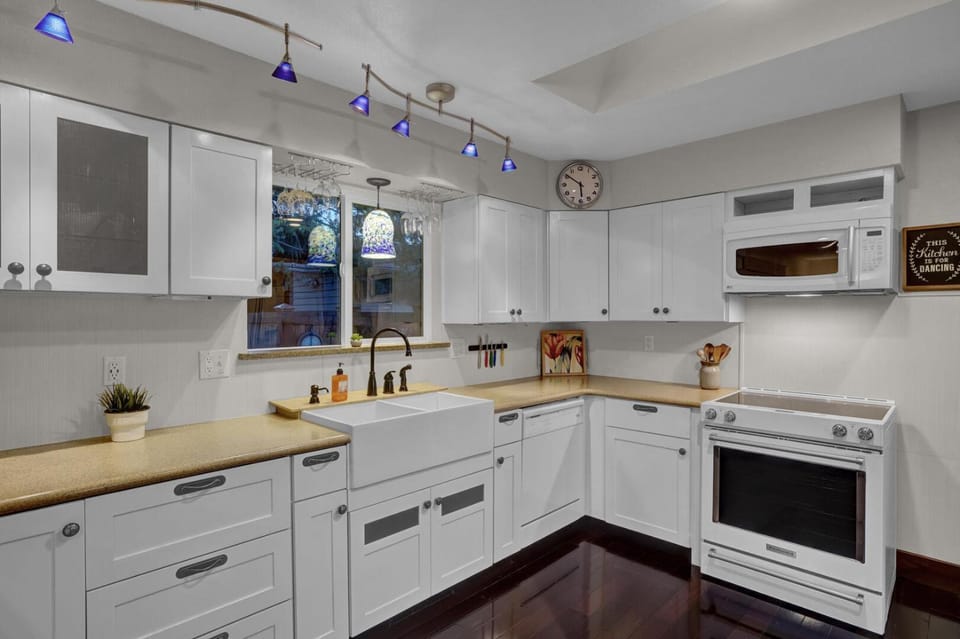 View (from property/room), Kitchen or kitchenette, Photo of the whole room, minibar, pet friendly, stove
