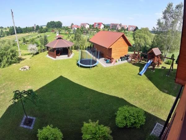 Bird's eye view, Children play ground, Garden view