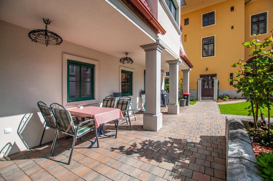 Property building, Patio, Spring, Day, Living room, Seating area