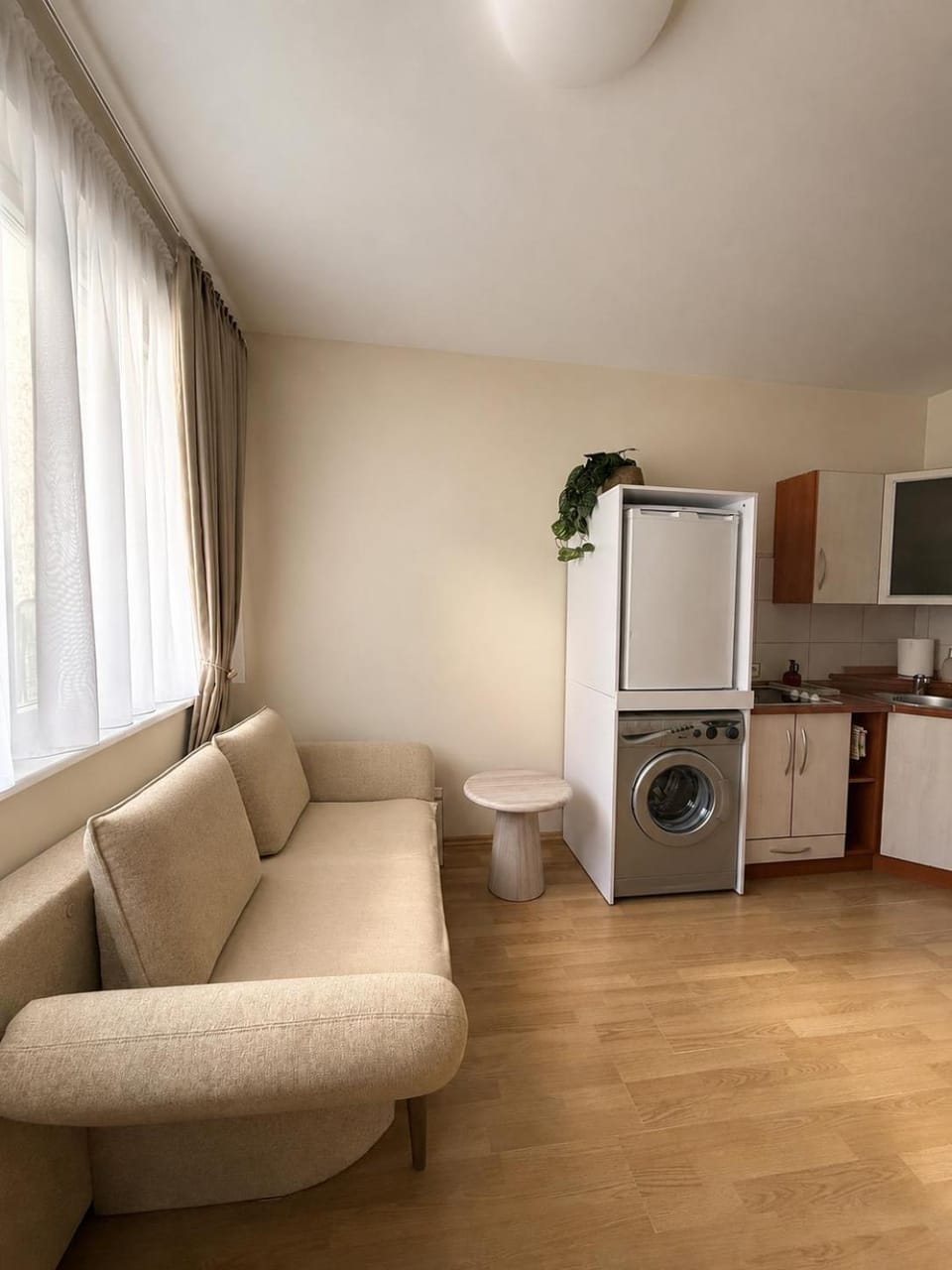 Living room, kitchen