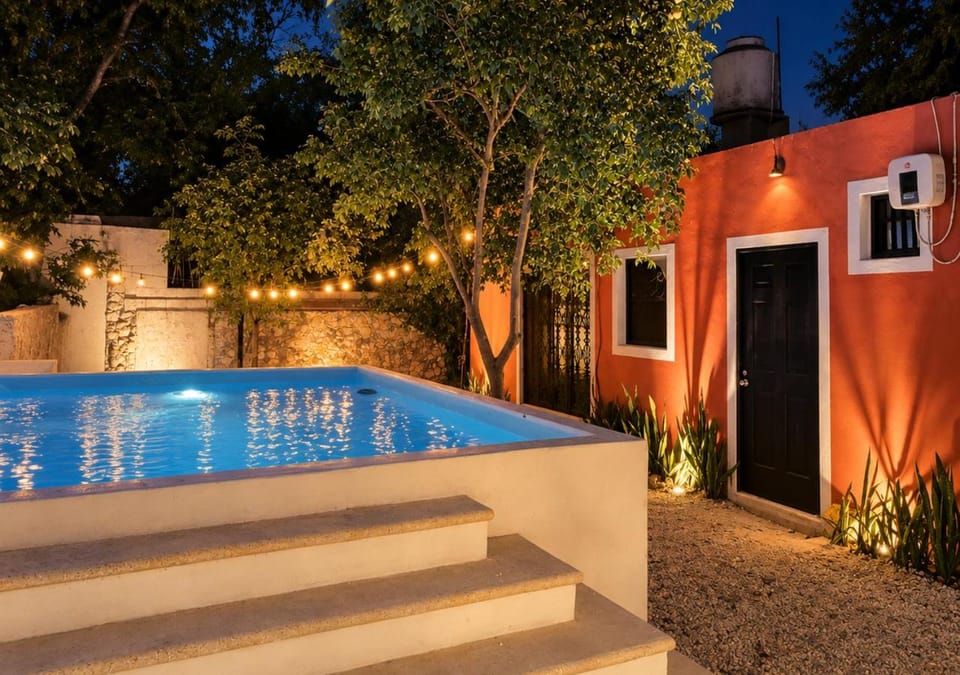Colonial Villa in Merida Centro 4BR 3BA Private Pool Near Paseo de Montejo Villa in Merida